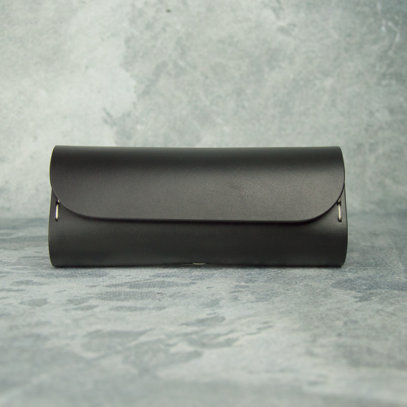 Pochette uomo Orciani Micron in pelle martellata Ebano